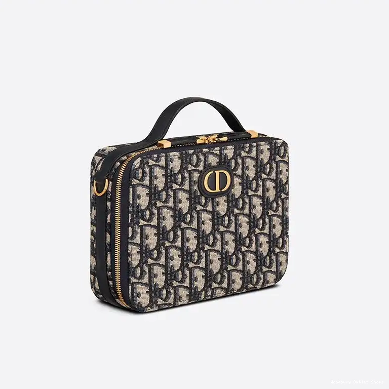 Cheap Box Motif Oblique Blue Bag Caro Dior Canvas 0509 Hot Sale